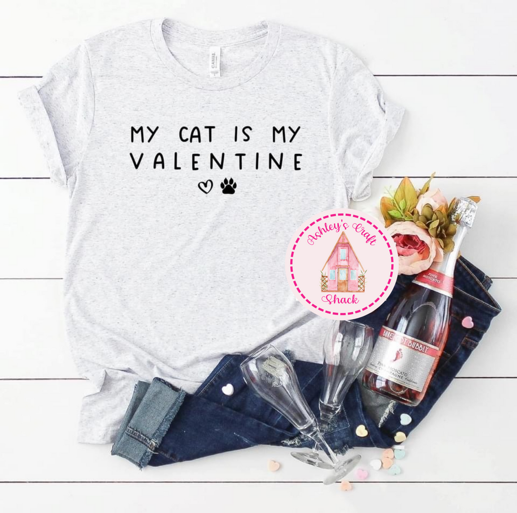 My Cat is my Valentine Tee