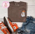 Embroidered Coffee Ghost Tee Shirt