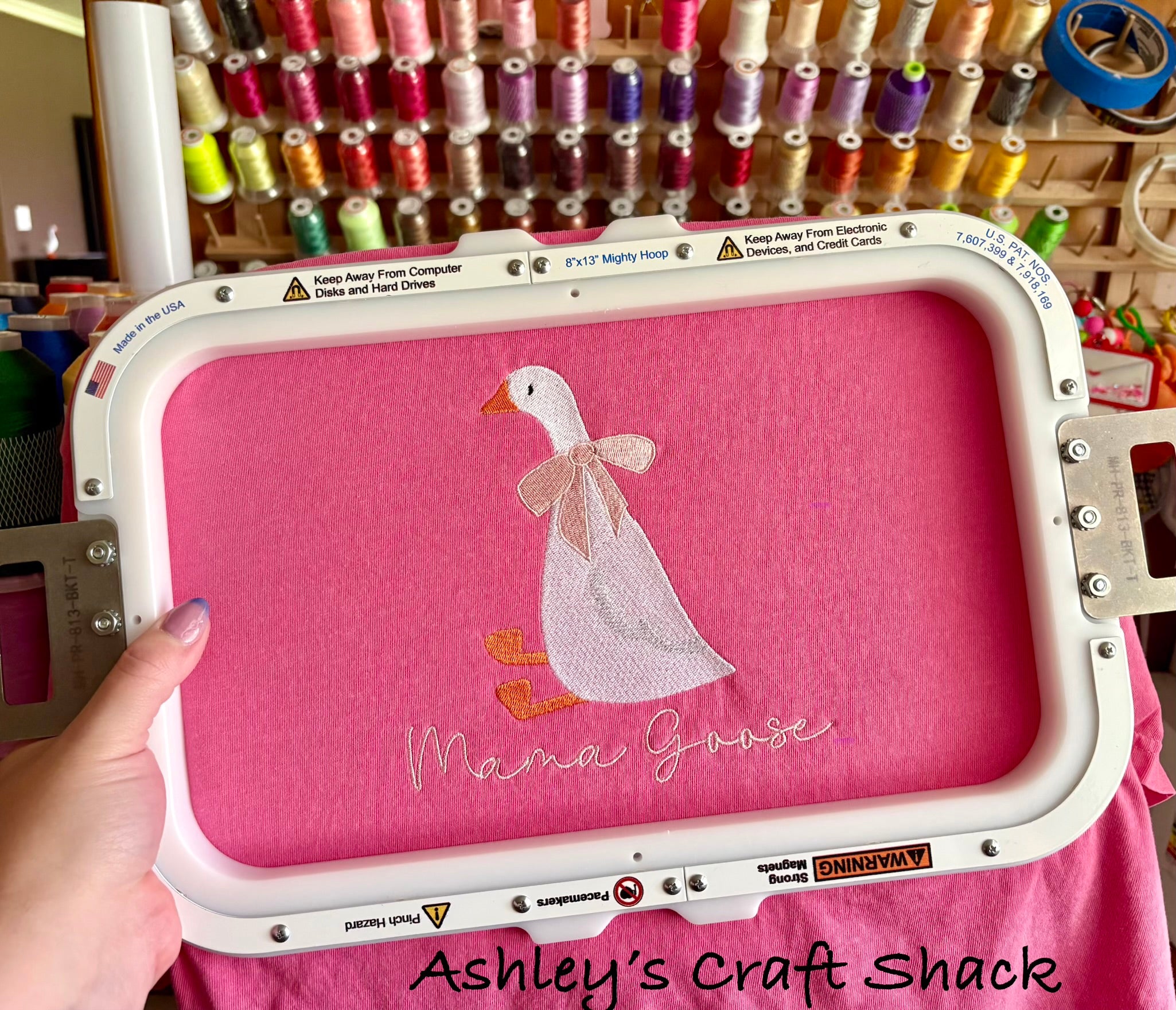 Mama Goose Embroidered Tee