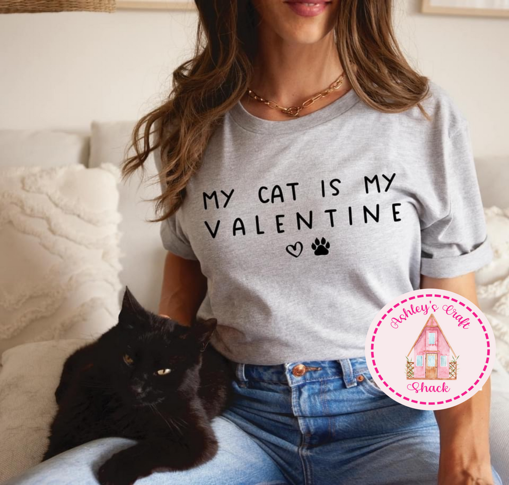 My Cat is my Valentine Tee