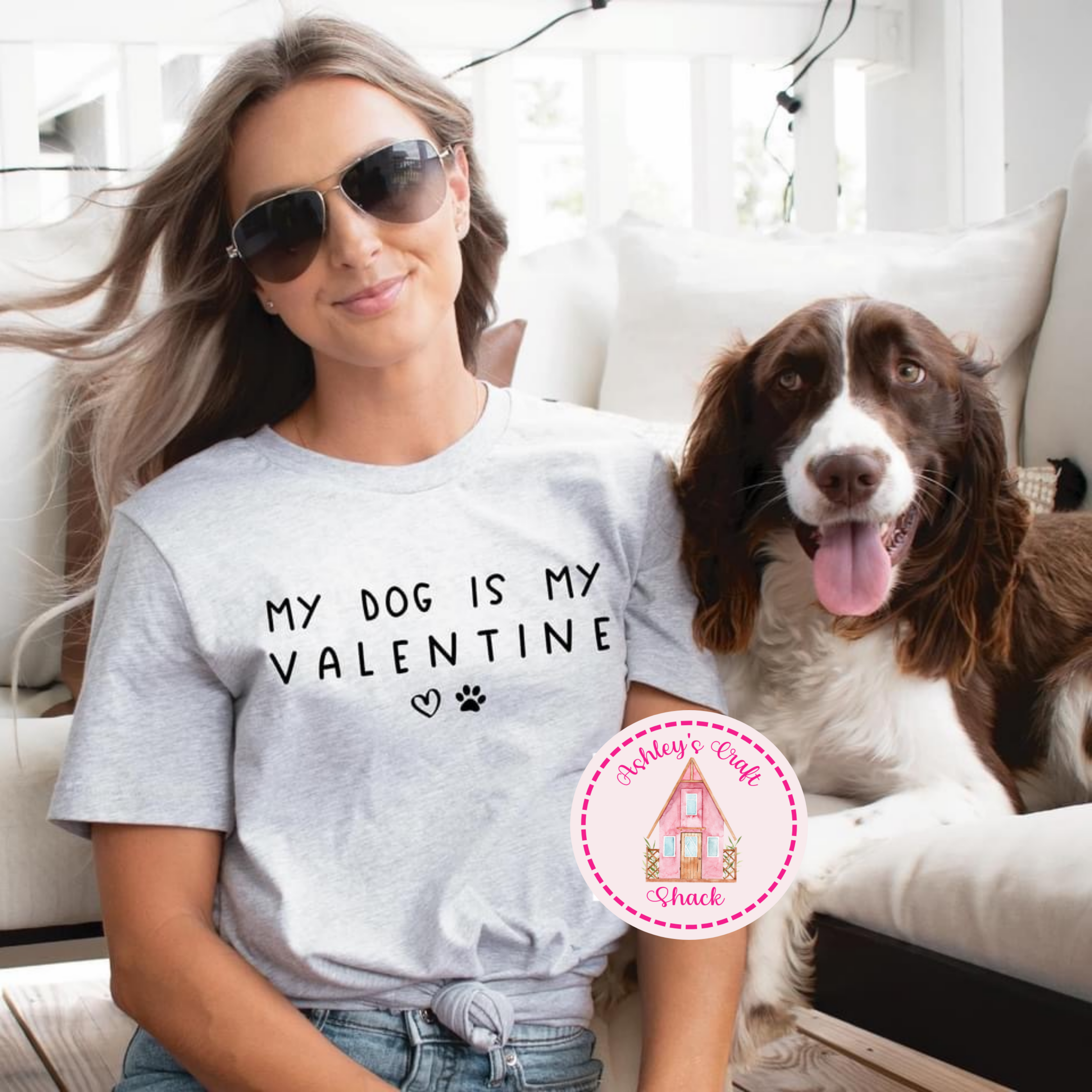 My Dog is my Valentine Tee