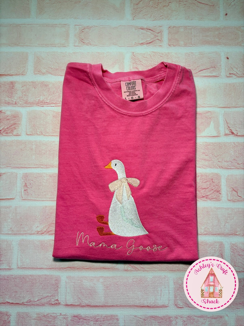 Mama Goose Embroidered Tee